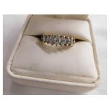 14K yellow gold Magic Glo ladies ring w/ diamonds