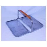 Chase stainless chrome double folding serving