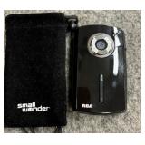 Small Wonder camcorder in pouch with manual
