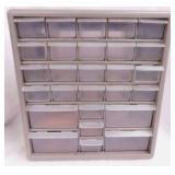Nut & bolt plastic storage cabinet