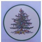 Spode Christmas Tree hot pad trivet, 10" diam. -