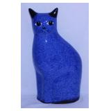 N.S. Gustin glossy blue spongeware slender