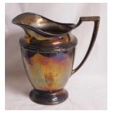 Wm. Rogers Andover silverplate pitcher, 8.5" tall
