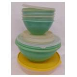 6 vintage Tupperware Wonderlier bowls & more with