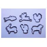 10 antique cookie cutters: Rare 1800