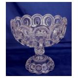 Adams Glass Palace Moon & Stars open compote,