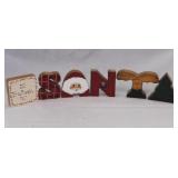 Hand painted I Believe In Santa wooden decor -
