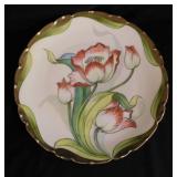 5 antique hand painted Bavaria Germany plates