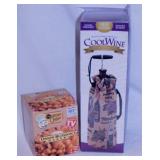 New wine bottle tote - New Onion blossom maker -