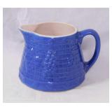 Antique UHL Pottery Grape Trellis blue glazed