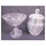 Antique Duncan Miller Mardi Gras cookie jar w/