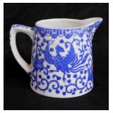 Nippon ? Blue Phoenix creamer, 2.5" tall -