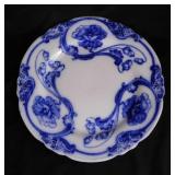 2 antique Flow Blue plates - Albany Johnson Bros.