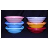 6 vintage Tupperware ceral bowls w/ seals