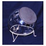 Antique General Store glass candy jar w/ lid &