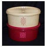 2 vintage Tupperware canisters w/ seals
