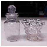 Antique Eddy & Eddy apothecary glass jar with