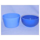 Vintage Delphite blue bowl, 5.5" diameter -