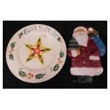 Carved wood Old World Santa Claus, 8.5" tall - 3