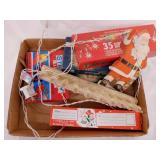 New box of taper Christmas candles - Vintage gift