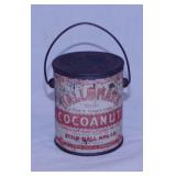 Vintage Stein-Hall Shredded Cocoanut tin w/ lid,