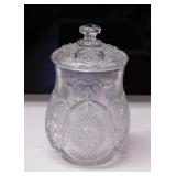 1922 EAPG Cabridge Glass Marjorie biscuit barrel