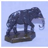 Vintage cast iron elephant figurine paperweight,