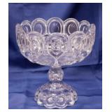 Antique Adams Glass Palace Moon & Stars compote