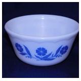 Vintage Hazel Atlas cornflower blue milk glass