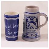 German beer stein, 6.25" tall - Auld Lang Syne