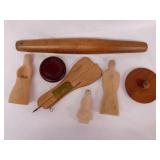 Vintage weaving rug shuttle needle - Antique