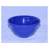 Vintage Bauer ? Pottery cobalt crock bowl, 6"