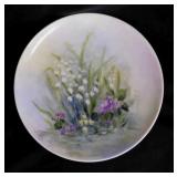 4 antique France & China hand painted plates