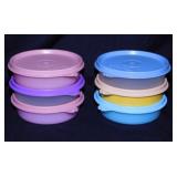 6 vintage Tupperware Little Wonders bowls w/ seals