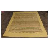 Quilted comforter, stains to remove, 107" x 100"