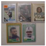5 rookie football cards: Cam Newton - Eric Metcalf