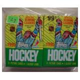 6 Rack Packs 1990-91 Topps Ice Hockey cards,