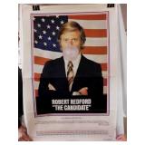 1972 The Candidate movie poster, Robert Redford