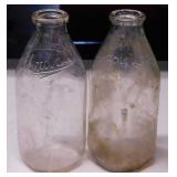 Vintage Maple Lane Crete Illinois milk bottle -