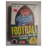1990 box Fleer football cards, 36 packs