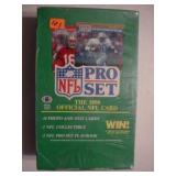 1990 box Pro Set NFL football cards