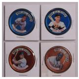 Four 1964 Topps metal All Star baseball coins: