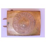 WWII WW2 Germany Swastika Navy brass belt buckle
