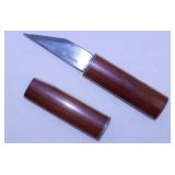 Antique Japanese signed wood carved knife
