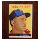 1958 Topps Los Angeles Dodgers Duke Snider #88