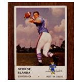 1961 Fleer #166 George Blanda Houston Oilers
