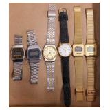 2 vintage Jaguar quartz watches - 4 Sanyo digital