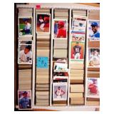 5000 count box baseball cards, some football and