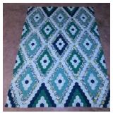 Vintage hand stitched quilt top, 71" x 96"