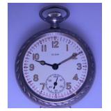 WWII WW2 US Elgin pocket watch, works